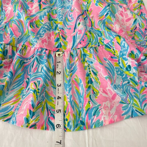 Lilly Pulitzer Kristen Ruffle Flounce Shift Dress in Unicorn of the Sea - Picture 12 of 16